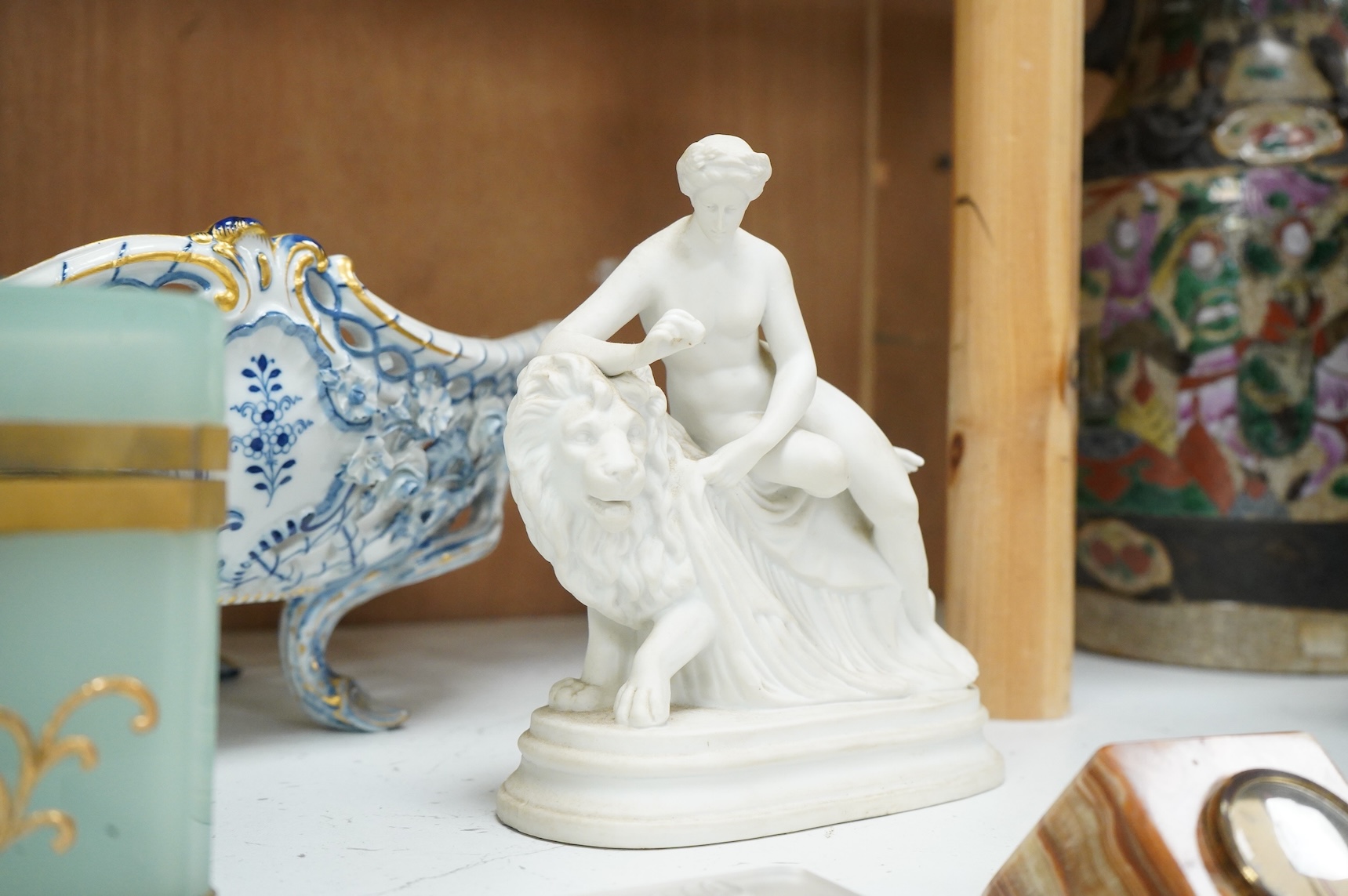 A group of various collectables to include Meissen, glass, etc.